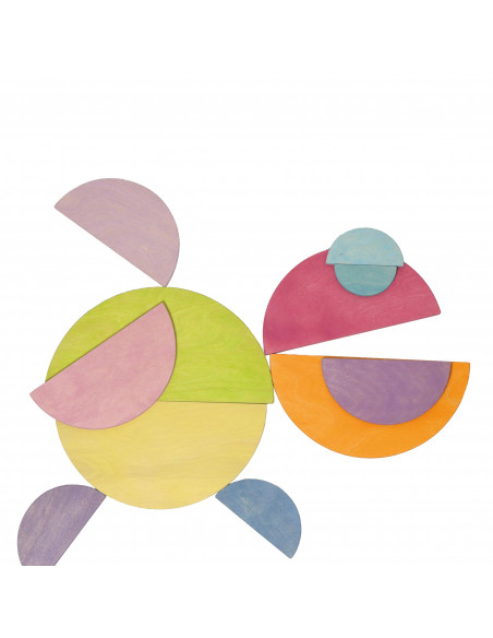 Halve cirkels pastel