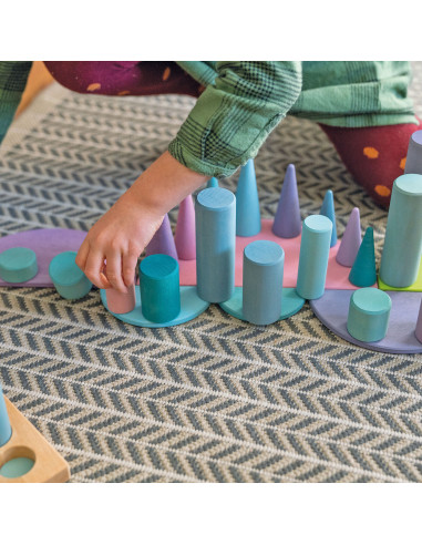 Halve cirkels pastel