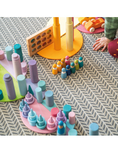 Halve cirkels pastel