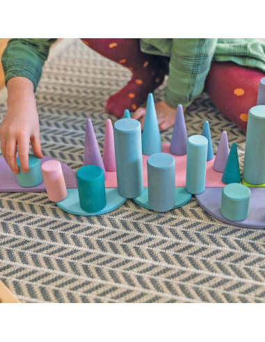 Halve cirkels pastel