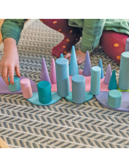 Halve cirkels pastel