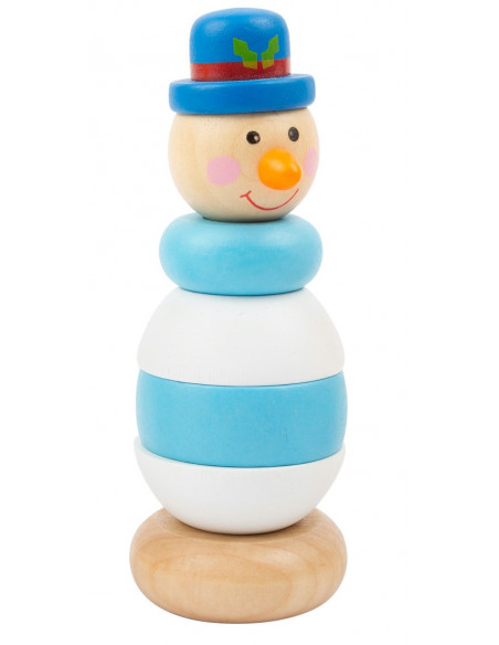 Stapeltoren sneeuwpop