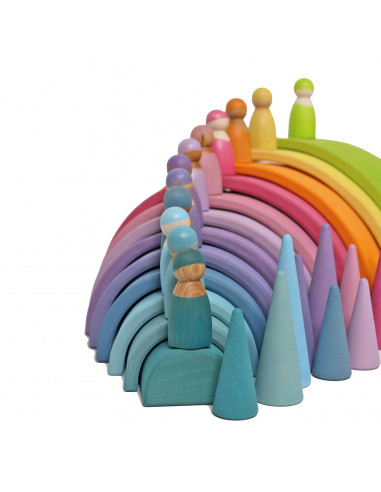 Regenboog vriendjes pastel