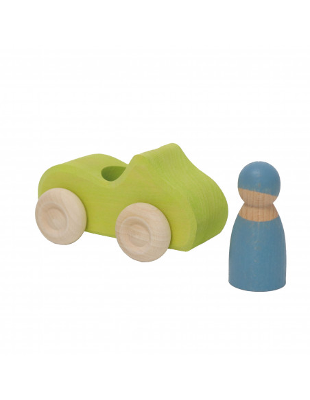 Auto met bestuurder groen