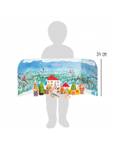 Houten speelgoed adventskalender