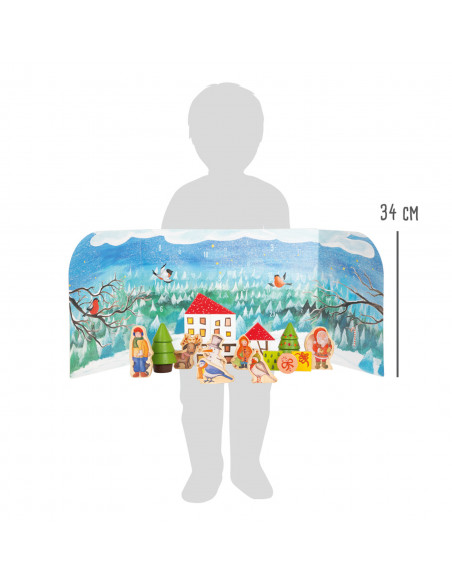 Houten speelgoed adventskalender