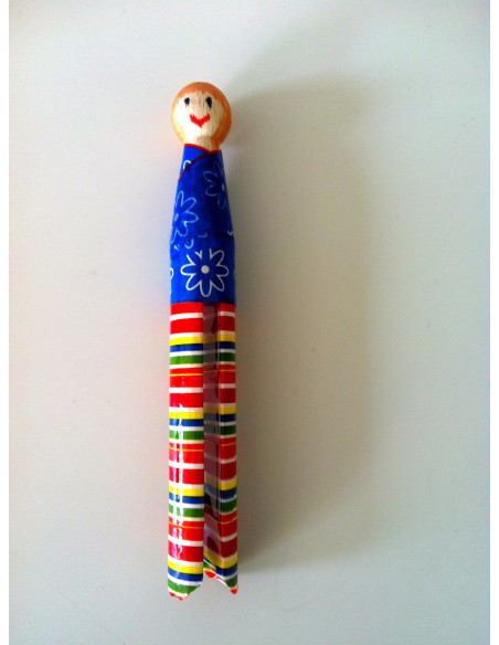 Oude houten wasknijper