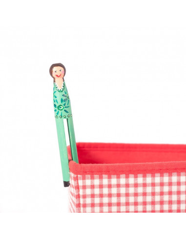 Oude houten wasknijper