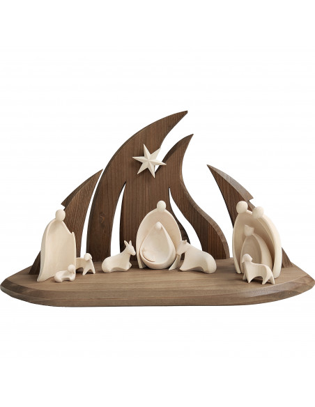 Kerststal gestileerd Kerststal gestileerd