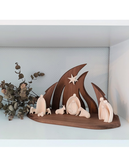 Kerststal gestileerd Kerststal gestileerd