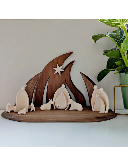 Kerststal gestileerd Kerststal gestileerd