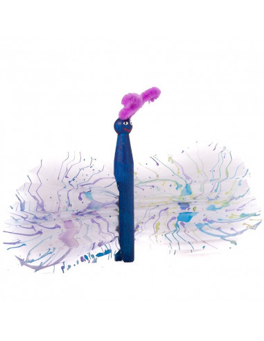 Oude houten wasknijper