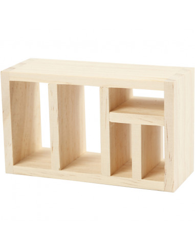 Knutsel poppenhuis boekenkast