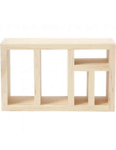 Knutsel poppenhuis boekenkast