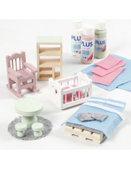 Knutsel poppenhuis boekenkast