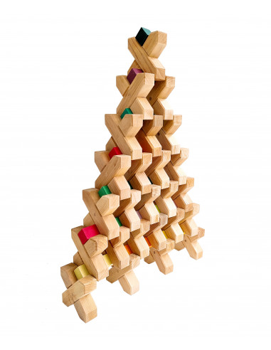 Bouwblokken klein pyramide