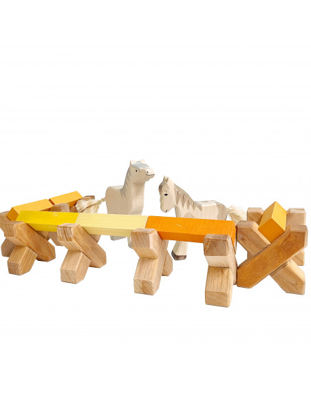 Bouwblokken klein pyramide