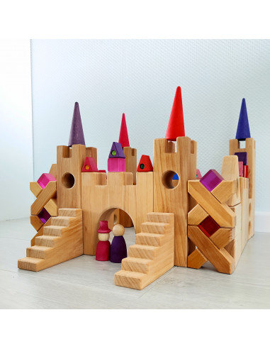 Bosbomen regenboog kegels