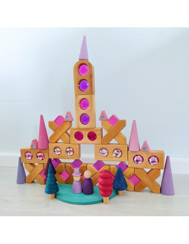 Bos regenboog kezels pastel