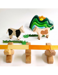 Koe bruin/wit Bumbu Toys 2