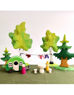 Mini caravan hout 2