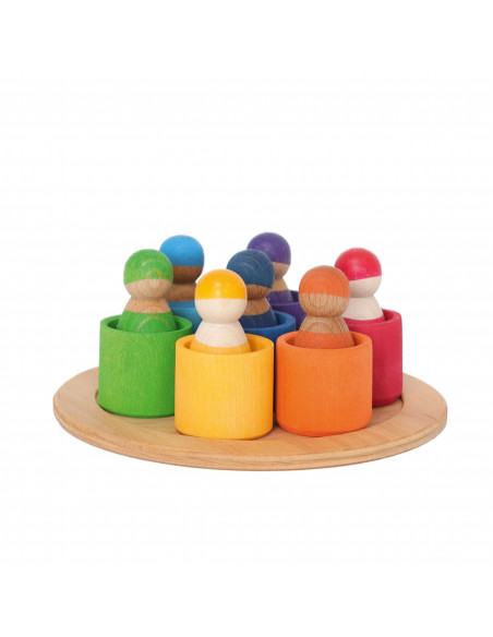 Regenboog vriendjes op schaal