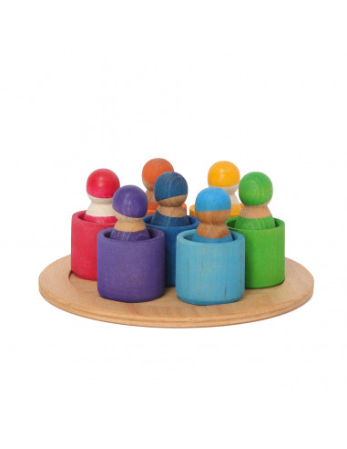 Regenboog vriendjes op schaal