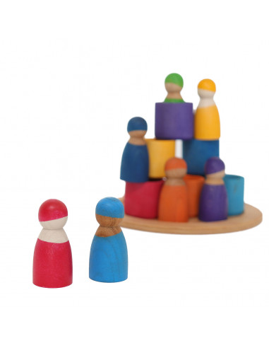 Regenboog vriendjes op schaal