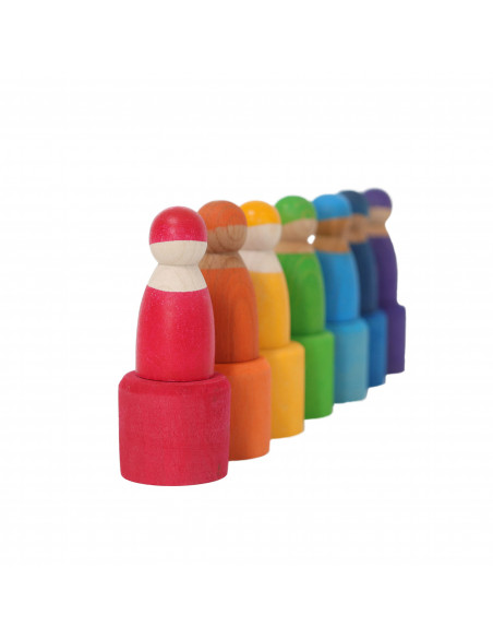 Regenboog vriendjes op schaal