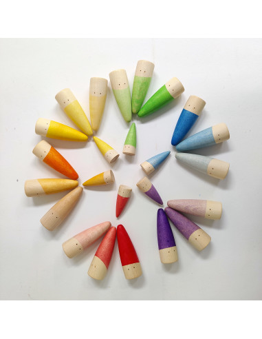 Kleurige kabouters baby's