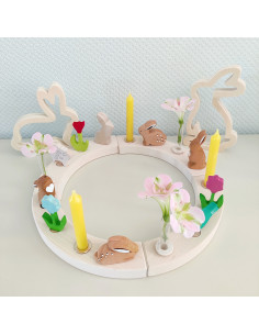 Konijn blank hout Bumbu Toys 2