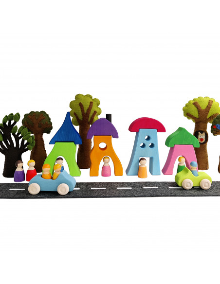Houten poppetjes Houten poppetjes