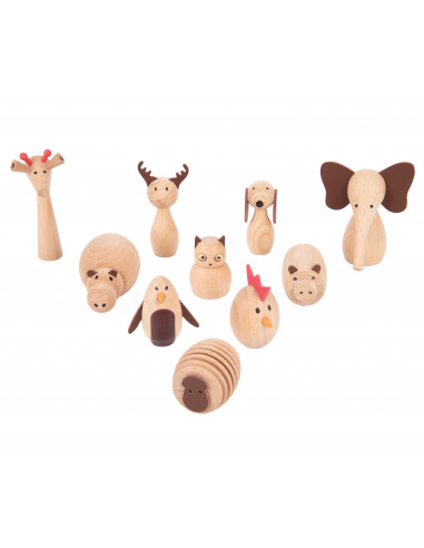 Dieren set simplistisch