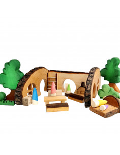 Mini boomstam poppenhuis 2
