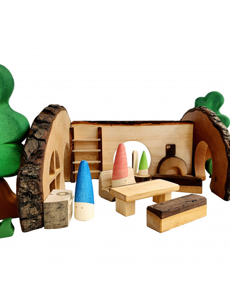 Mini boomstam poppenhuis Mini boomstam poppenhuis