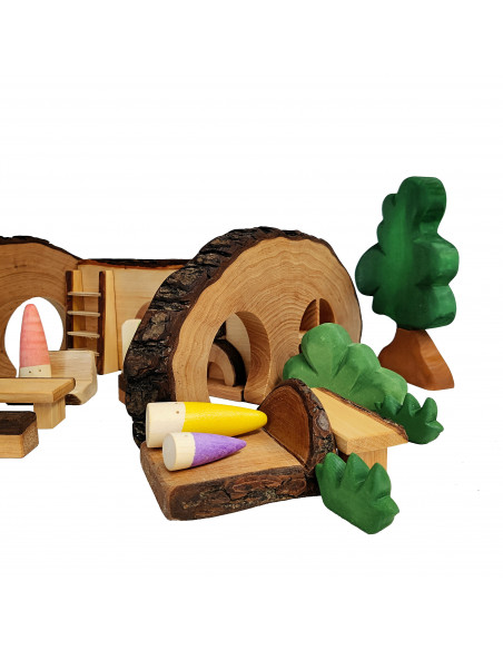 Mini boomstam poppenhuis Mini boomstam poppenhuis