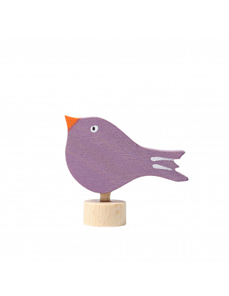 Vogel steker paars voor verjaardagsring