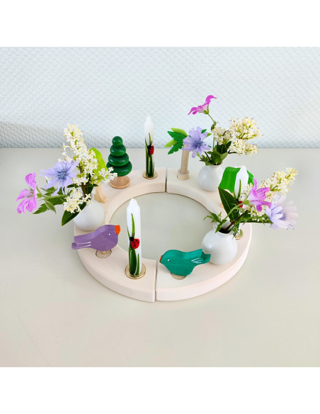 Vogel steker paars voor verjaardagsring