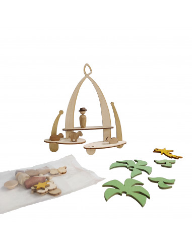 Knutsel kerststal verdiepingen