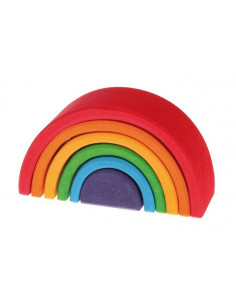 Kleine houten regenboog