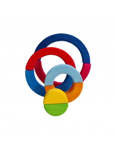 Dubbele regenboog blokken