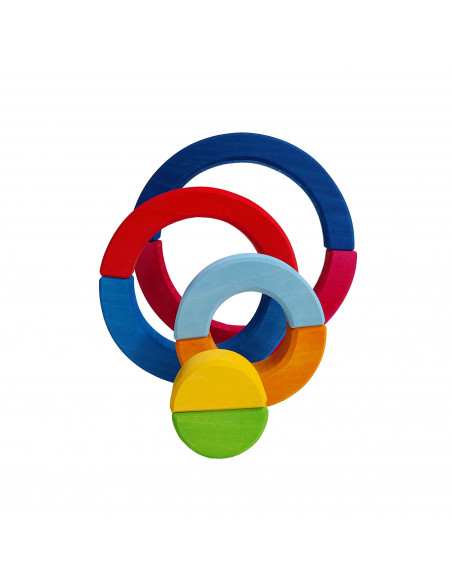 Dubbele regenboog blokken