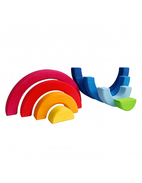 Dubbele regenboog blokken