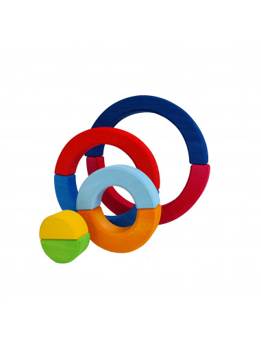 Dubbele regenboog blokken