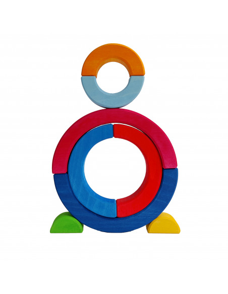 Dubbele regenboog blokken