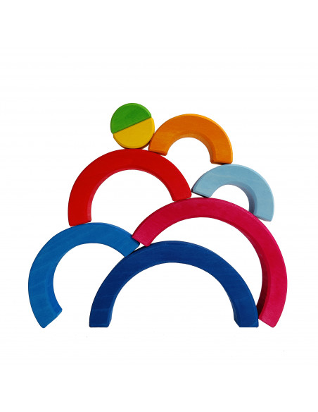 Dubbele regenboog blokken