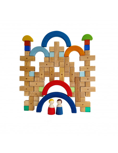 Dubbele regenboog blokken