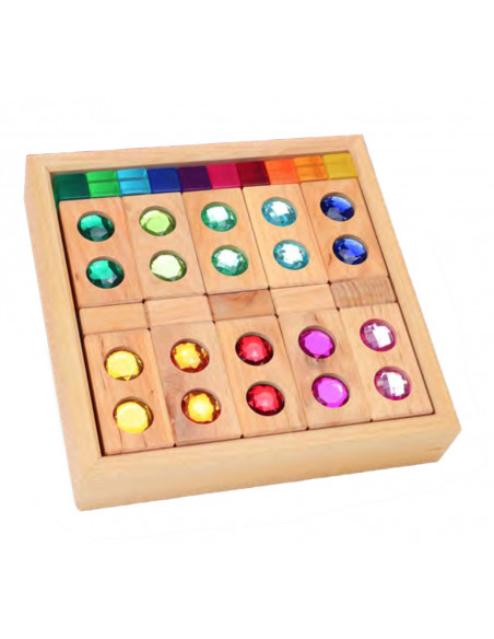 Glinsterblokken set gemengd Glinsterblokken set gemengd