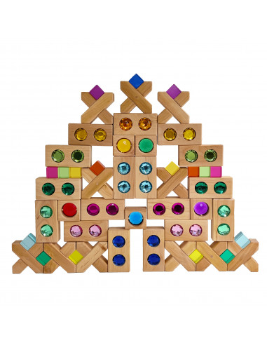 Glinsterblokken set gemengd