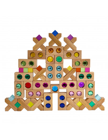 Glinsterblokken set gemengd Glinsterblokken set gemengd